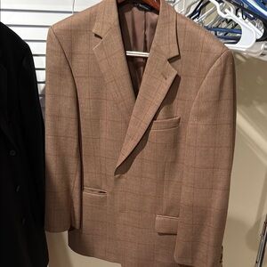 Jos. A. Bank Tan Blazer with Textured Pattern